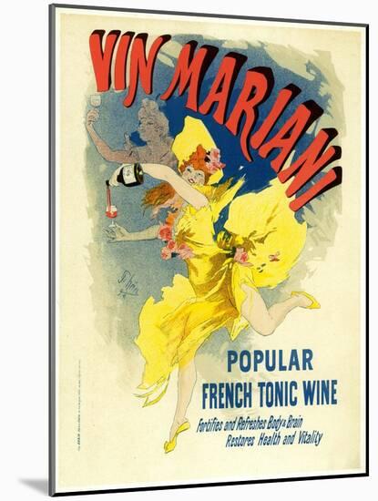 Lithographie publicitaire, vin Mariani-Jules Chéret-Mounted Giclee Print