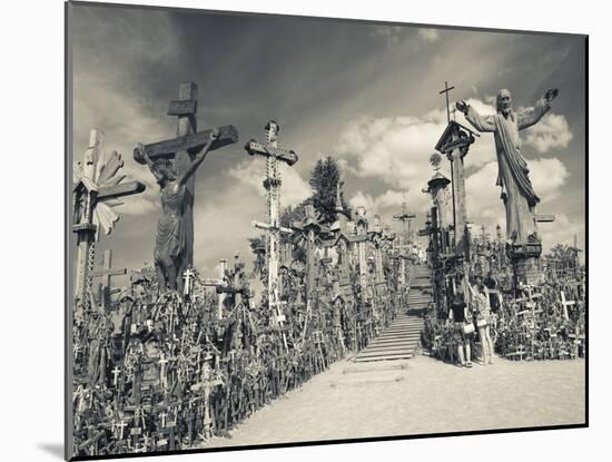 Lithuania, Central Lithuania, Siauliai, Hill of Crosses, Religious Pilgrimage Site-Walter Bibikow-Mounted Photographic Print