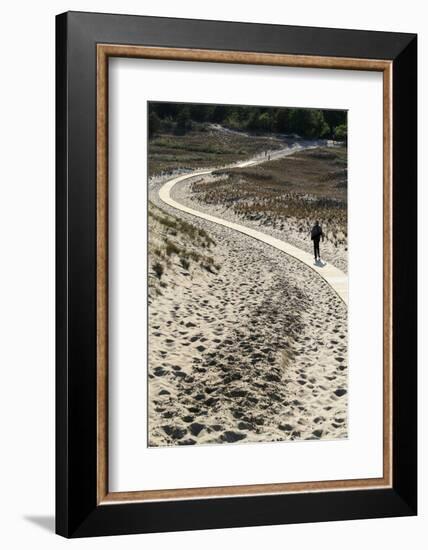 Lithuania, Curonian Spit, Perwalka, Drifting Sand Dune, Path-Catharina Lux-Framed Photographic Print