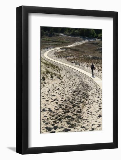 Lithuania, Curonian Spit, Perwalka, Drifting Sand Dune, Path-Catharina Lux-Framed Photographic Print