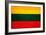 Lithuania Flag Design with Wood Patterning - Flags of the World Series-Philippe Hugonnard-Framed Art Print