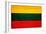 Lithuania Flag Design with Wood Patterning - Flags of the World Series-Philippe Hugonnard-Framed Art Print