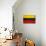 Lithuania Flag Design with Wood Patterning - Flags of the World Series-Philippe Hugonnard-Mounted Art Print displayed on a wall
