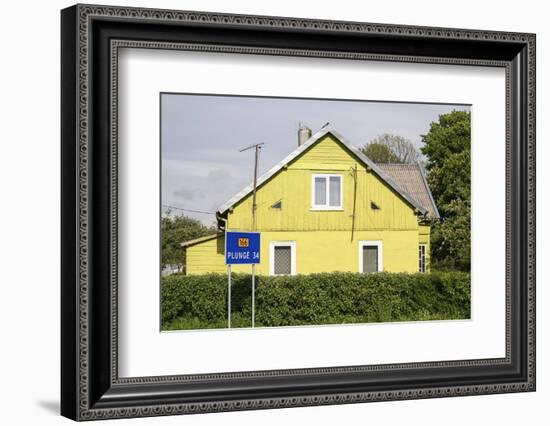 Lithuania, Siauliai, Wooden House Facade-Catharina Lux-Framed Photographic Print