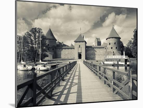 Lithuania, Trakai, Trakai Historical National Park, Island Castle on Lake Galve-Walter Bibikow-Mounted Photographic Print