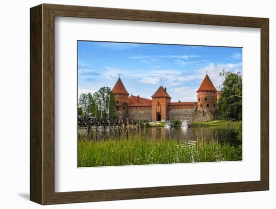 Lithuania, Vilnius. Trakai Castle and Galve lake-Miva Stock-Framed Photographic Print