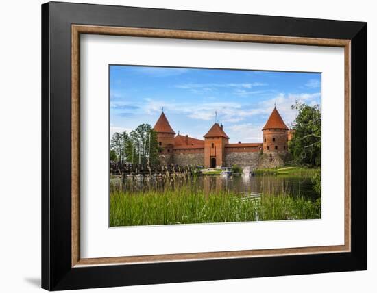 Lithuania, Vilnius. Trakai Castle and Galve lake-Miva Stock-Framed Photographic Print