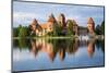 Lithuania, Vilnius. Trakai Castle reflected Galve lake in Lithuania.-Miva Stock-Mounted Photographic Print