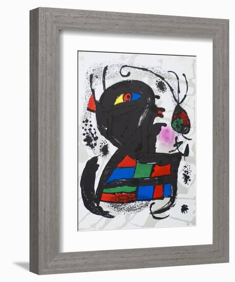 Litografia original V-Joan Miro-Framed Collectable Print