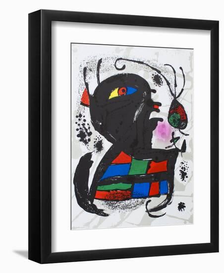 Litografia original V-Joan Miro-Framed Collectable Print