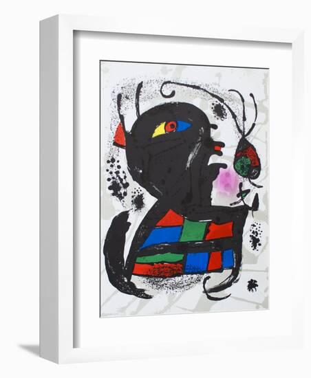 Litografia original V-Joan Miro-Framed Collectable Print