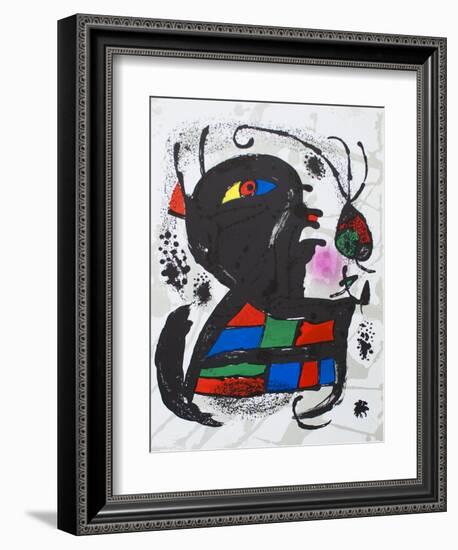 Litografia original V-Joan Miro-Framed Collectable Print