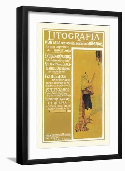 Litografia-null-Framed Art Print