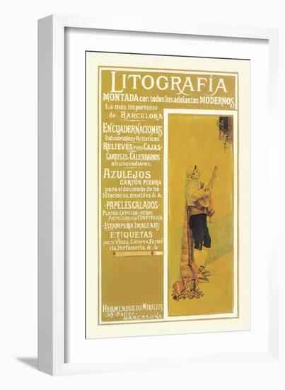 Litografia-null-Framed Art Print