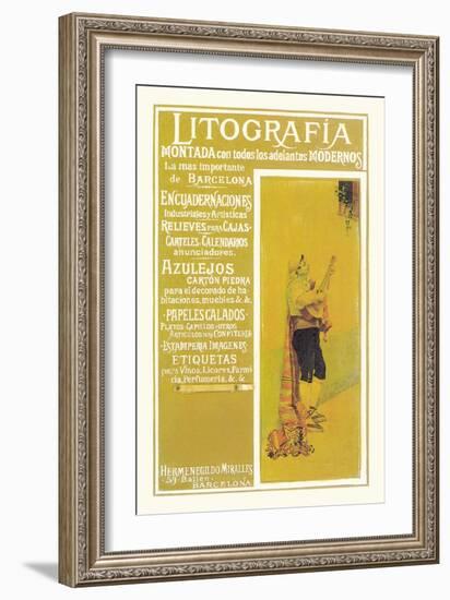 Litografia-null-Framed Art Print