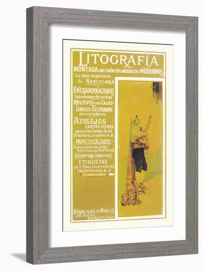 Litografia-null-Framed Art Print