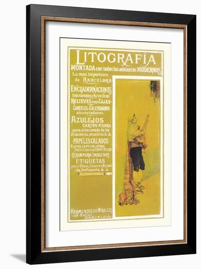 Litografia-null-Framed Art Print