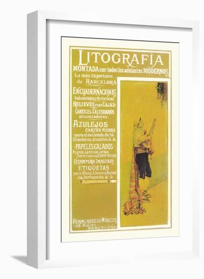 Litografia-null-Framed Art Print