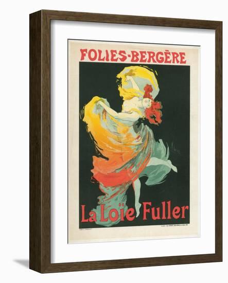 Litographie publicitaire, Loie Fuller au Folies Bergere-Jules Chéret-Framed Giclee Print