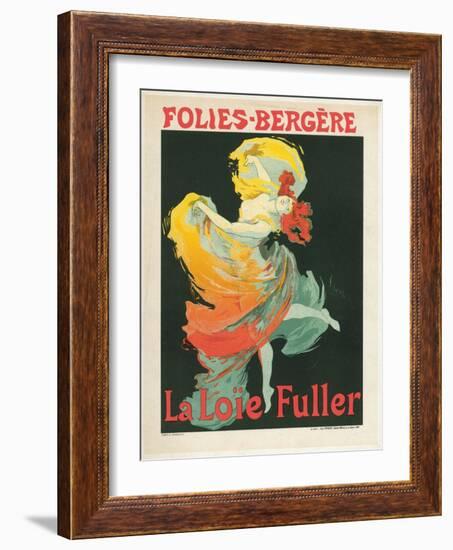 Litographie publicitaire, Loie Fuller au Folies Bergere-Jules Chéret-Framed Giclee Print