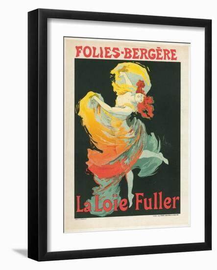 Litographie publicitaire, Loie Fuller au Folies Bergere-Jules Chéret-Framed Giclee Print