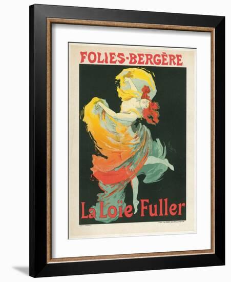 Litographie publicitaire, Loie Fuller au Folies Bergere-Jules Chéret-Framed Giclee Print