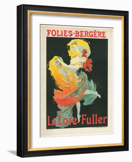 Litographie publicitaire, Loie Fuller au Folies Bergere-Jules Chéret-Framed Giclee Print
