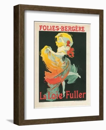 Litographie publicitaire, Loie Fuller au Folies Bergere-Jules Chéret-Framed Premium Giclee Print