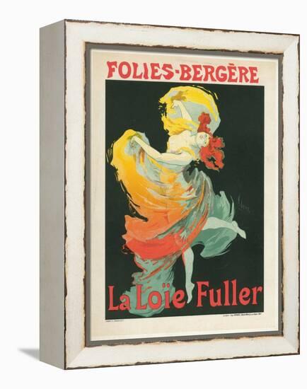 Litographie publicitaire, Loie Fuller au Folies Bergere-Jules Chéret-Framed Premier Image Canvas