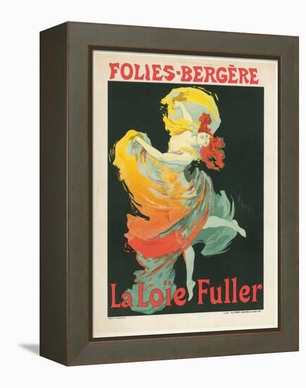 Litographie publicitaire, Loie Fuller au Folies Bergere-Jules Chéret-Framed Premier Image Canvas