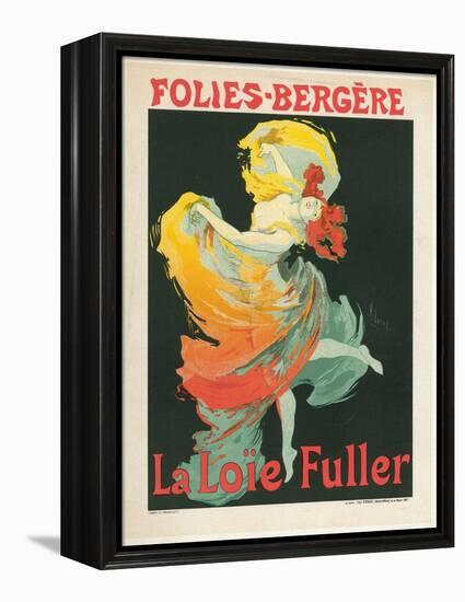 Litographie publicitaire, Loie Fuller au Folies Bergere-Jules Chéret-Framed Premier Image Canvas