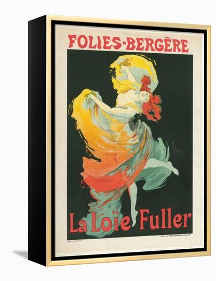 Litographie publicitaire, Loie Fuller au Folies Bergere-Jules Chéret-Framed Premier Image Canvas