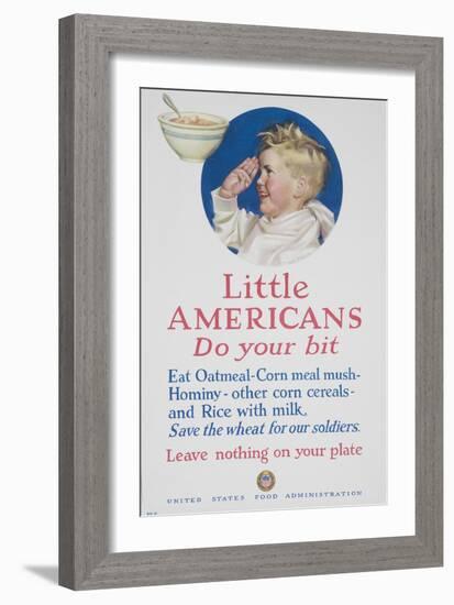 Little Americans Do Your Bit Poster-null-Framed Giclee Print