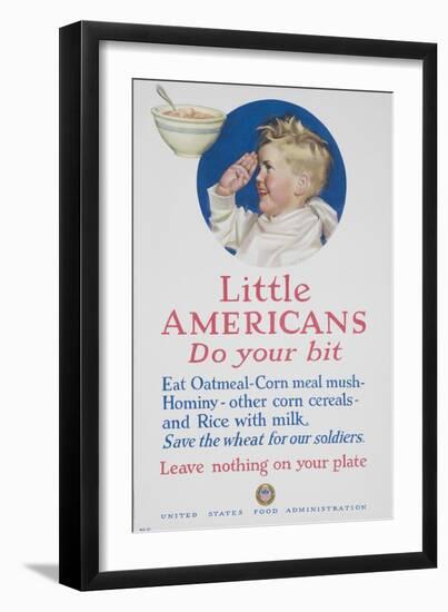 Little Americans Do Your Bit Poster-null-Framed Giclee Print