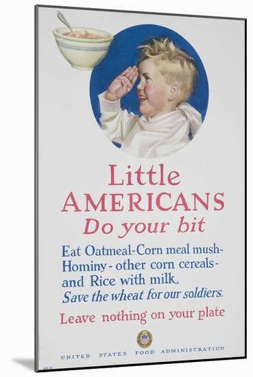 Little Americans Do Your Bit Poster-null-Mounted Giclee Print