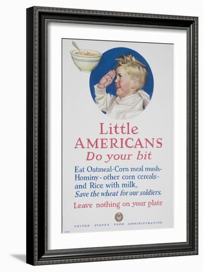 Little Americans Do Your Bit Poster-null-Framed Giclee Print
