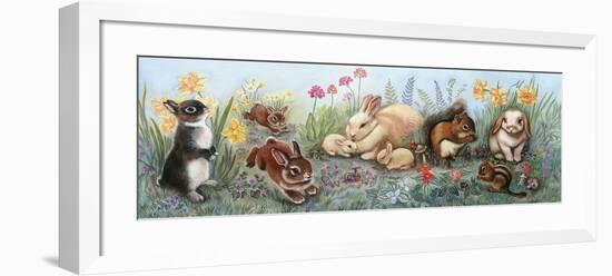 Little Animals Border-Judy Mastrangelo-Framed Giclee Print