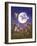 Little Animals Looking at the Moon-Judy Mastrangelo-Framed Giclee Print