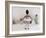 Little Ballerina in Pink with Dolls-Nora Hernandez-Framed Giclee Print