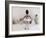 Little Ballerina in Pink with Dolls-Nora Hernandez-Framed Giclee Print