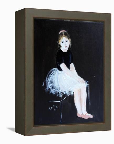 Little Ballet Dancer 2015-Susan Adams-Framed Premier Image Canvas