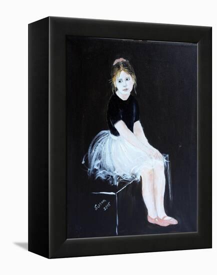 Little Ballet Dancer 2015-Susan Adams-Framed Premier Image Canvas