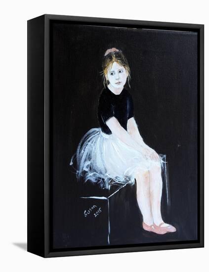 Little Ballet Dancer 2015-Susan Adams-Framed Premier Image Canvas