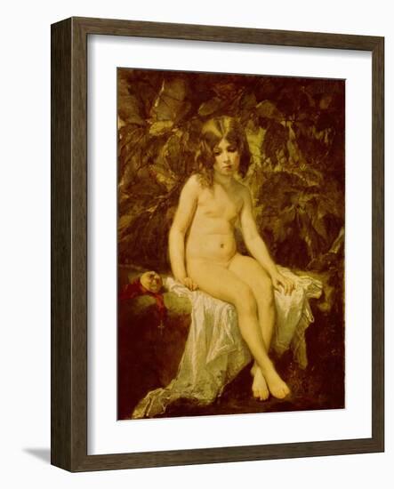 Little Bather, 1849-Thomas Couture-Framed Giclee Print