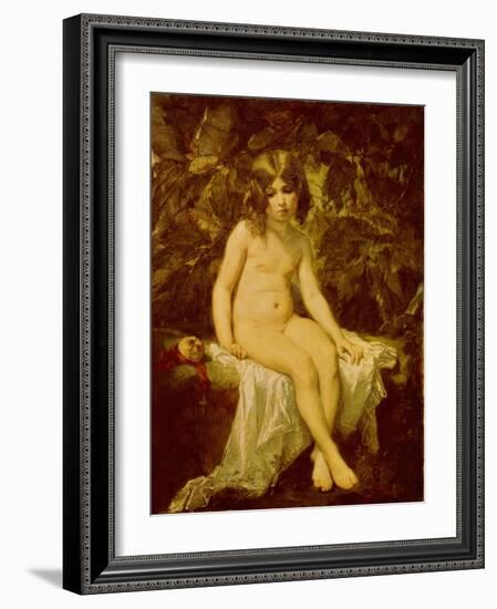 Little Bather, 1849-Thomas Couture-Framed Giclee Print