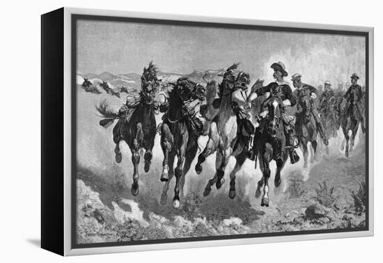 Little Big Horn-Frederic Sackrider Remington-Framed Stretched Canvas