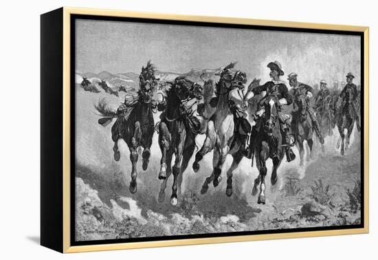 Little Big Horn-Frederic Sackrider Remington-Framed Stretched Canvas
