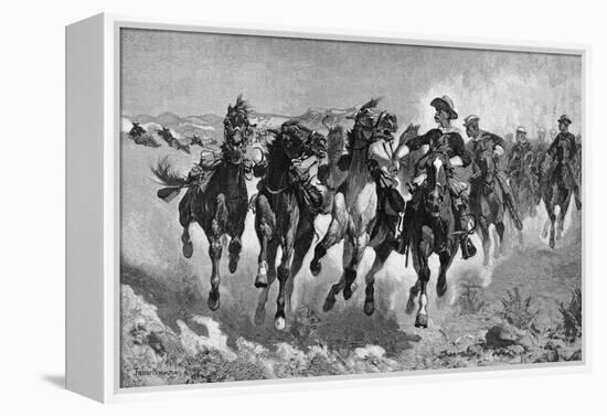 Little Big Horn-Frederic Sackrider Remington-Framed Stretched Canvas