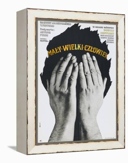 Little Big Man, (aka Maly Wielki Czlowiek), Polish poster, Dustin Hoffman, 1970-null-Framed Stretched Canvas