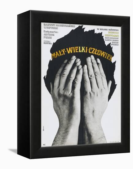 Little Big Man, (aka Maly Wielki Czlowiek), Polish poster, Dustin Hoffman, 1970-null-Framed Stretched Canvas